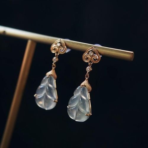 Boucles D'oreilles De Styliste En Forme D'ventail Pour Femme, Bijoux En Argent, Couleur Blanche Naturelle, Calcdoine, lgant, Breloque, Cratif, Rtro