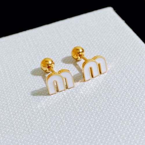 Boucles D'oreilles En Acier Inoxydable Avec Lettre M, Gouttes D'huile Colores, Goujon  Breloque, Petites Vis  Billes, Bijoux Piercing, Mode