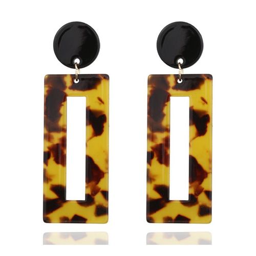 Boucles D'oreilles En Acrylique Pour Femmes, Pendentif Lopard En Rsine, Style Boho, Cadeau Prfr, Nouvelle Collection 2020