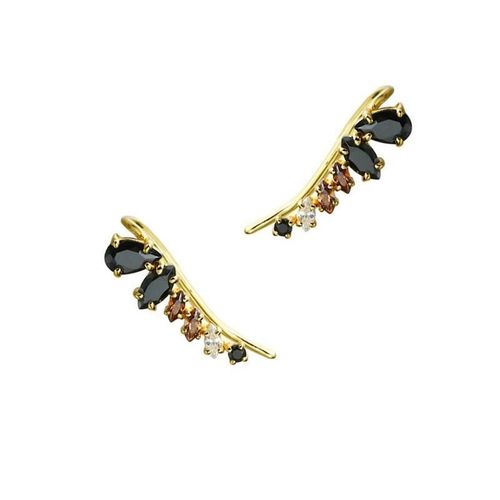 Boucles D'oreilles En Agate Noire Incruste, Bijoux De Luxe Pour Femmes, Breloque De Marque, Cratif, Rtro Lger, En Argent
