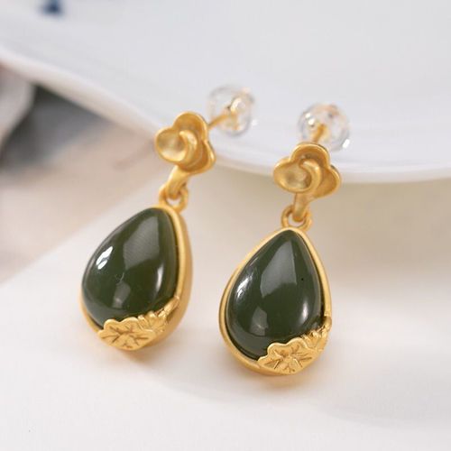 Boucles D'oreilles En Argent Incrust, Nouvelles Originales, Rouge Du Sud, Style Chinois, Rtro, Unique, Charme Ancien, Artisanat En Or, Bijoux Pour Femmes