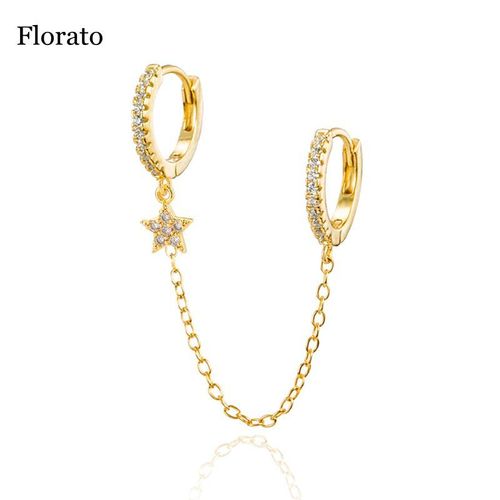 Boucles D'oreilles En Argent Sterling 925 Pour Femmes, 1 Pice, Simple Chane, Aiguille, Piercing, toile, Pendentif, Bijoux De Mariage  La Mode