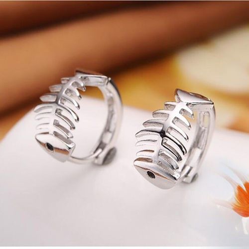 Boucles D'oreilles En Argent Sterling 925 Pour Femmes, Bijoux Mignons En Forme D'os De Poisson, Animaux, Accessoires  La Mode, Livraison Directe, S-E33