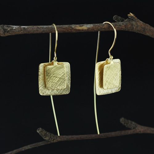 Boucles D'oreilles En Argent Sterling 925, Vente En Gros, Fait  La Main, Dor, Design  La Mode