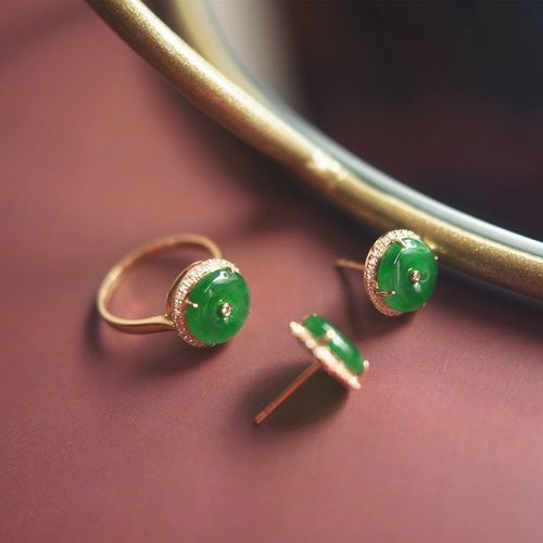 Boucles D'oreilles En Calcdoine Naturelle, Graine De Glace Naturelle, Soleil Vert, Boucles D'oreilles, Anneau Rglable, Rtro lgant, Lumire, Charme De Luxe, Bijoutier
