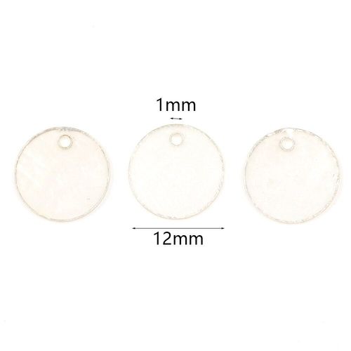 Boucles D'oreilles En Coquillage Rond Transparent Naturel, 10 Pices, Pendentif, Breloques En Vrac, Accessoires Faits  La Main Pour La Fabrication De Bijoux, Diy