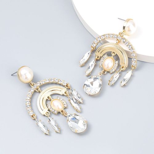 Boucles D'oreilles En Cristal Multicolore Pour Femmes, Pendentif Goutte D'eau, Style Coren, Bijoux De Fte De Mariage