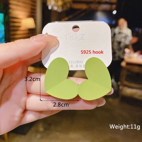 Boucles D'oreilles En Cristal Vert Pour Femmes, Boucles D'oreilles Pendantes lgantes, Dclaration Gomtrique, Mode Corenne, Aretes De Mujer Modernos, Nouveau