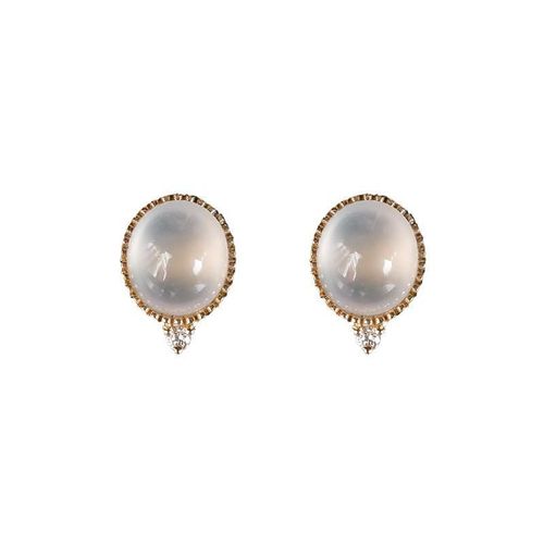 Boucles D'oreilles En Forme D'Uf De Calcdoine Pour Femmes, Design Original, Rond, Eau Naturelle, Nouilles, Charme lgant, Lger, Marque De Luxe, Bijoux En Argent