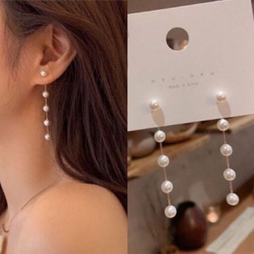 Boucles D'oreilles En Forme De Coquillage Et De CUr Pour Femme, Longs Glands, Strass, Pendentif Communauts te, Bijoux De Ixde Mariage, Cadeau  La Mode, Style Coren