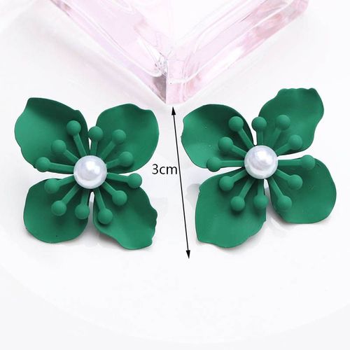 Boucles D'oreilles En Forme De CUr Pour Femmes Et Filles, Bijoux D'oreille Charmants, Mode Corenne, Document Vert
