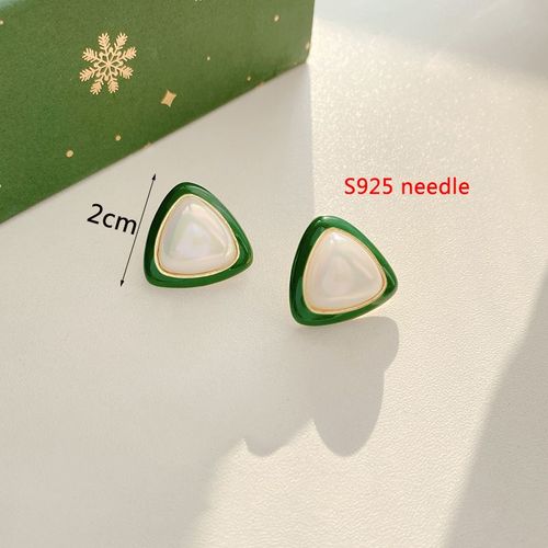 Boucles D'oreilles En Forme De CUr Pour Femmes Et Filles, Bijoux D'oreille Charmants, Mode Corenne, Document Vert
