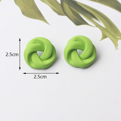 Boucles D'oreilles En Forme De CUr Pour Femmes Et Filles, Bijoux D'oreille Charmants, Mode Corenne, Document Vert