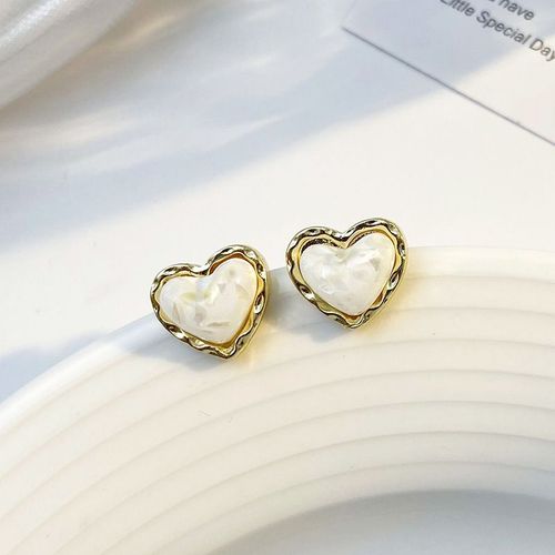 Boucles D'oreilles En Forme De CUr Rouge En Mtal Localit Pour Femme, Bijoux De Ix La Mode, Nouveau Design