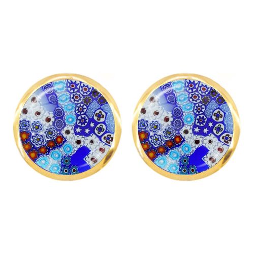 Boucles D'oreilles En Forme De Fleur Multicolore Pour Femmes Et Filles, Bijoux En Verre, Cabochon, Offre Spciale, Vente En Gros, Murano Millefiori