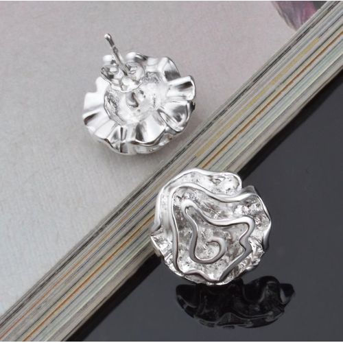 Boucles D'oreilles En Forme De Rose Plaqu Argent Pour Femme, Bijoux Cratifs De Qualit, Modle  La Mode, Style Sauvage, Nouvelle Collection 2020