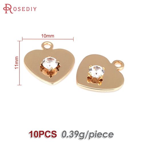 Boucles D'oreilles En Or 18 Carats Pour Femmes, Pendentifs En Laiton, Fleur, CUr, toile, Couronne, Bijoux  Bricoler Soi-Mme, Accessoires Excutifs, Document, 10 Pices