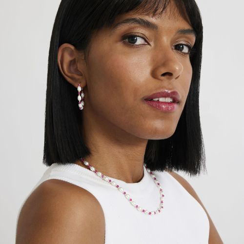Boucles D'oreilles En Perles Blanches Luxenter Finies En Or Jaune 18k - Zawind