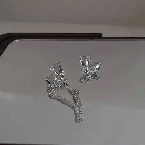 Boucles D'oreilles En Strass Rose Asymtriques Pour Filles, Bijoux Mignons En Forme De Serrure  Cl, Mode Corenne Pour Femmes
