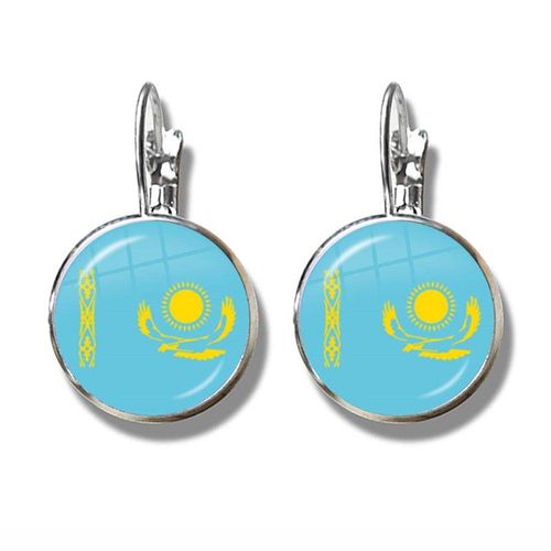 Boucles D'oreilles En Verre Avec Hameon Pour Drapeau Franais, Boucles D'oreilles Avec Drapeau National De L'irlande Du Nord, Du Pays De Galle, Du Vanuatu, De La Tonga, Du Suriname, De L'irlande, De