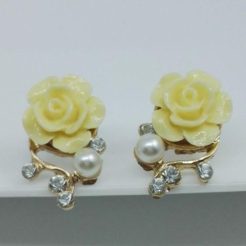 Boucles D'oreilles Exagres En Cristal De Perles Pour Femmes, Bijoux De Mode Corens, Rose Ol, Nouveau Style, Vente En Gros