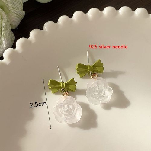 Boucles D'oreilles Gomtriques Creuses Pour Femmes Et Filles, Boucles D'oreilles Pendantes En Acrylique Blanc Cristal, Bijoux D'oreille Beiges, Mode Corenne, Nouveau