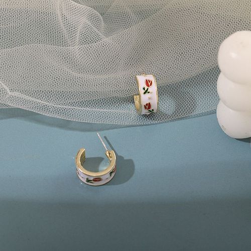 Boucles D'oreilles Gomtriques Creuses Pour Femmes Et Filles, Boucles D'oreilles Pendantes En Acrylique Blanc Cristal, Bijoux D'oreille Beiges, Mode Corenne, Nouveau