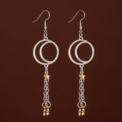 Boucles D'oreilles Gothiques Pour Femmes Et Filles, Boucles D'oreilles Creuses En Forme De Lune, En Forme D'os De Poisson Rouge, Pendentif Fait  La Main, 2022