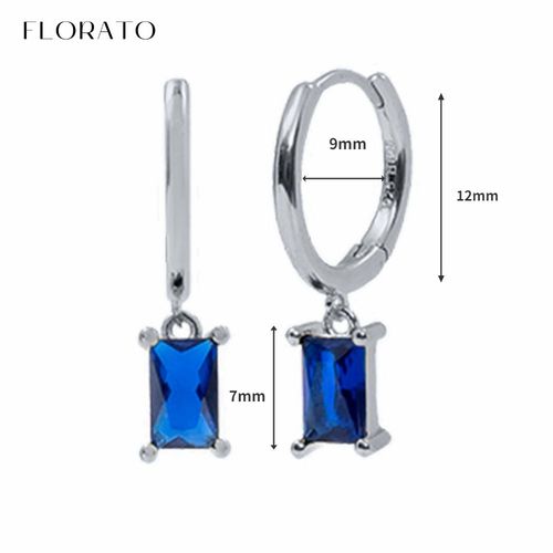 Boucles D'oreilles Goutte D'eau En Argent Regard 925 Pour Femmes, Bijoux De Mariage, Pendentif En Or, Bleu, Cristal, Diable, Mode