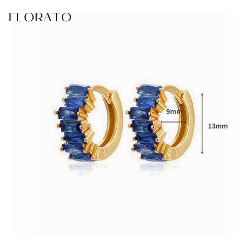 Boucles D'oreilles Goutte D'eau En Argent Regard 925 Pour Femmes, Bijoux De Mariage, Pendentif En Or, Bleu, Cristal, Diable, Mode