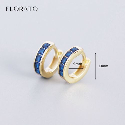 Boucles D'oreilles Goutte D'eau En Argent Regard 925 Pour Femmes, Bijoux De Mariage, Pendentif En Or, Bleu, Cristal, Diable, Mode