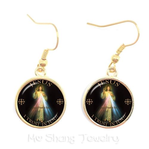Boucles D'oreilles Je Suis Une Maitresse Pour Filles, Bijoux En Verre, Pendentif Photo Rond, Goutte De Coeur Merci, Cadeaux Faits  La Main, Mode