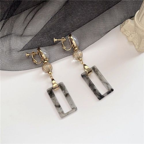 Boucles D'oreilles Longues Gomtriques En Rsine, Mode Temprament De Restauration Des Anciennes Manires Est Contract Joker Femmes Bijoux Accessoires Cadeaux