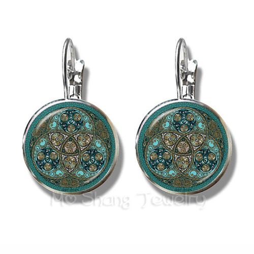 Boucles D'oreilles Motif Harpe Celts, Bijoux Faits  La Main, Talisman Et Traitement Des Blessures, Clou Souvenir De Religion Belie