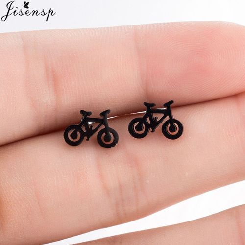 Boucles D'oreilles Multiples En Acier Inoxydable Pour Femme Et Enfant,Accessoires De Bijouterie,Minimaliste,Noir,Rond,toile,Lune,Croix,2022