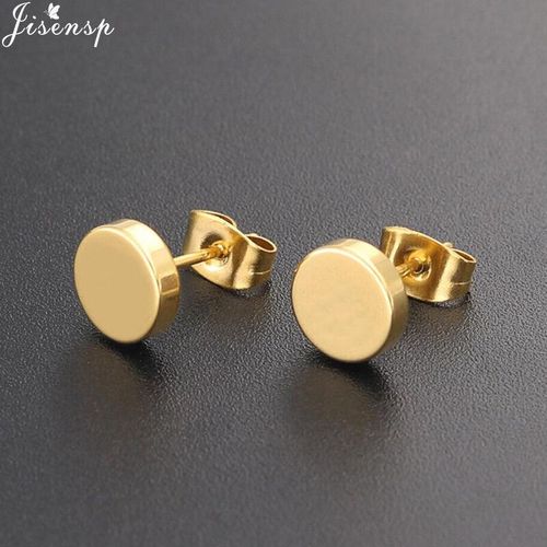 Boucles D'oreilles Multiples En Acier Inoxydable Pour Femme Et Enfant,Accessoires De Bijouterie,Minimaliste,Noir,Rond,toile,Lune,Croix,2022