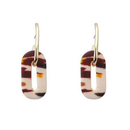 Boucles D'oreilles Ovales En Argile Polymre Pour Femmes, Boucles D'oreilles Uniques En Forme De Goutte, Pendentif  Crochet En Mtal, Bijoux Cadeau De Dclaration, Nouvelle Collection 2020