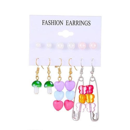 Boucles D'oreilles Papillon Et Coquillage Pour Femmes, Ensemble De Bijoux  La Mode, Fleur En Acrylique ColorE, Cadeaux De Fte, 2023