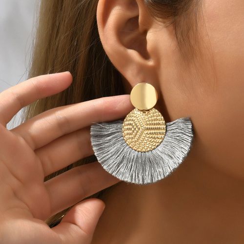Boucles D'oreilles Pendantes  Franges Blanches Pour Femmes,Boucles D'oreilles Bohmes,Gros Pompon,Dclaration De Mariage,Bijoux Fminins,Mode 2023