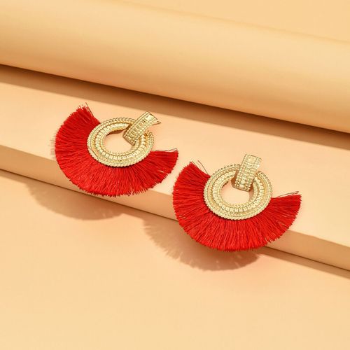 Boucles D'oreilles Pendantes  Franges Blanches Pour Femmes,Boucles D'oreilles Bohmes,Gros Pompon,Dclaration De Mariage,Bijoux Fminins,Mode 2023
