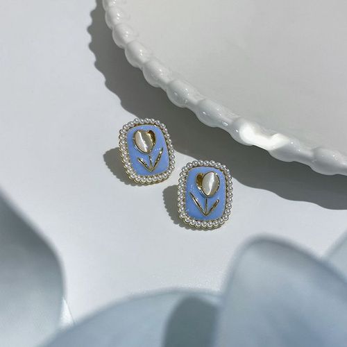 Boucles D'oreilles Pendantes En Alliage D'opale Pour Femmes, Boucles D'oreilles De Mariage CorEnnes, Grande Fleur Blanche, Pompon, Tendance De La Mode, 2023