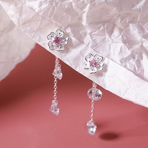 Boucles D'oreilles Pendantes En Alliage D'opale Pour Femmes, Boucles D'oreilles De Mariage CorEnnes, Grande Fleur Blanche, Pompon, Tendance De La Mode, 2023