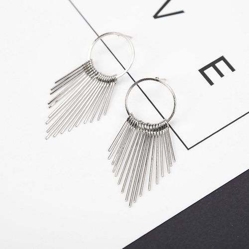 Boucles D'oreilles Pendantes En Cristal Pour Femmes, Boucles D'oreilles Pompon, Fil Mtallique, Document Dor, Mode Corenne, Nouveau