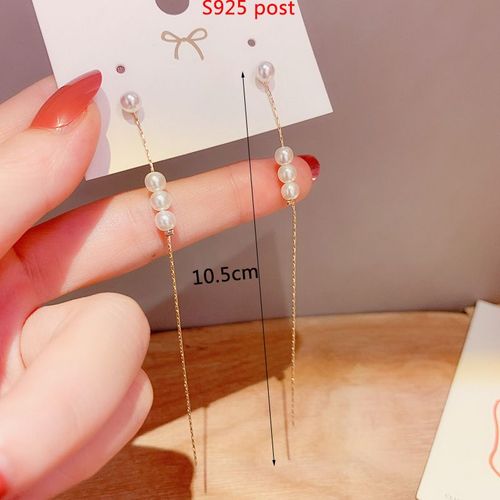 Boucles D'oreilles Pendantes En Cristal Pour Femmes, Boucles D'oreilles Pompon, Fil Mtallique, Document Dor, Mode Corenne, Nouveau