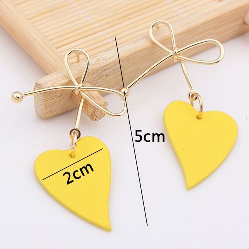 Boucles D'oreilles Pendantes Fleur Jaune Pour Femmes, Boucles D'oreilles Pendantes, Perle, Creux, Carr, Dclaration, Mode Corenne, Document, 216.239.