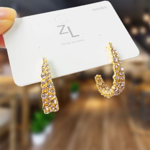 Boucles D'oreilles Pour Filles, Mode Corenne, Nouveau Temprament, Filet Exagr, Personnalit Rouge, Cristal, Boucles D'oreilles Pour Femmes