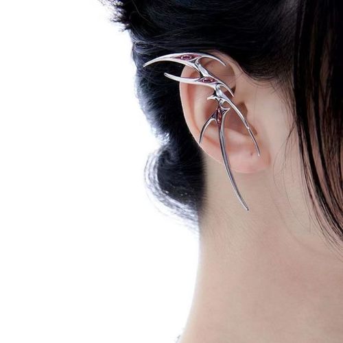 Boucles D'oreilles Punk Spider Claws Pour Femmes, Pas De Piercing, Rinitialisation D'oreille En Cristal Noir, Boucle D'oreille Araigne Fonce, Bijoux, Goth, Animal, 1pc