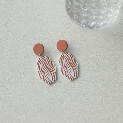 Boucles D'oreilles Rtro Pour Femmes, Bijoux Acryliques Colors, Bleu, Jaune, Orange, Gomtriques, Ligne Graffiti, Goutte D'eau, Cadeau  La Mode