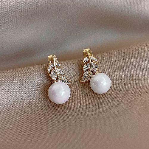 Boucles D'oreilles Sweet Girl Pour Femmes, Boucles D'oreilles En Perles De Cristal, Boucles D'oreilles En Cuir Chevelu, Deux Vtements Combins, Filet Rouge, Vente En Gros, Nouvelle Mode
