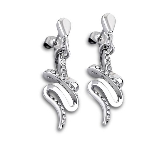 Boucles Doreilles Lotus Style Argent Ls1750-4/1 Boucles Doreilles Clous Femme Acier Inoxydable Jls1750-4-1